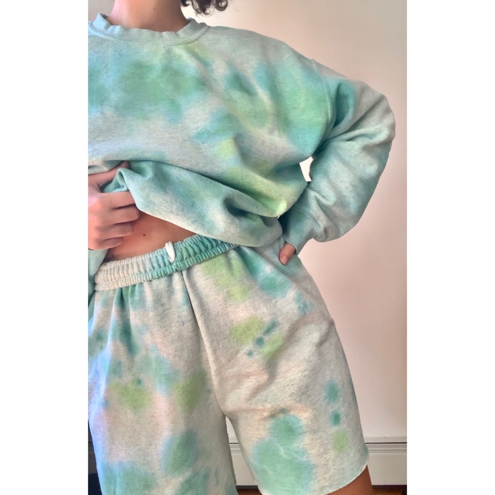 💙💚 BLUE/GREEN TIE DYE SET 💚💙 [3 pieces]